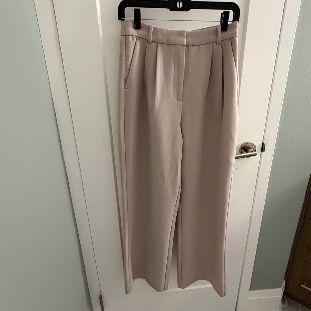 Abercrombie Curve Love Sloane Tailored Wide Leg Pant - Picture 3 of 5